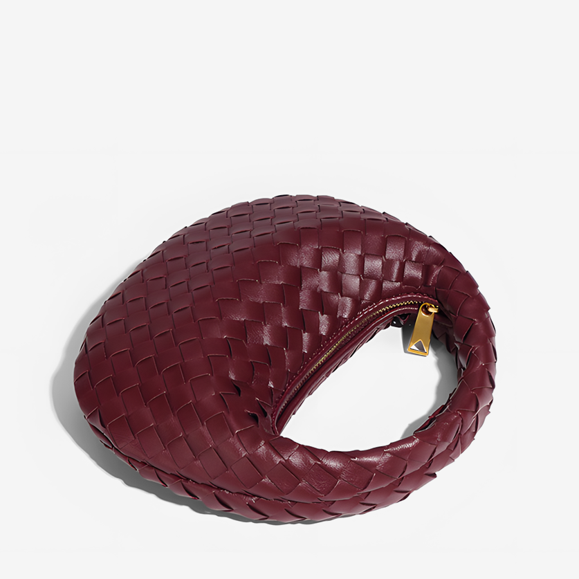 Elara Woven Handbag-Flat