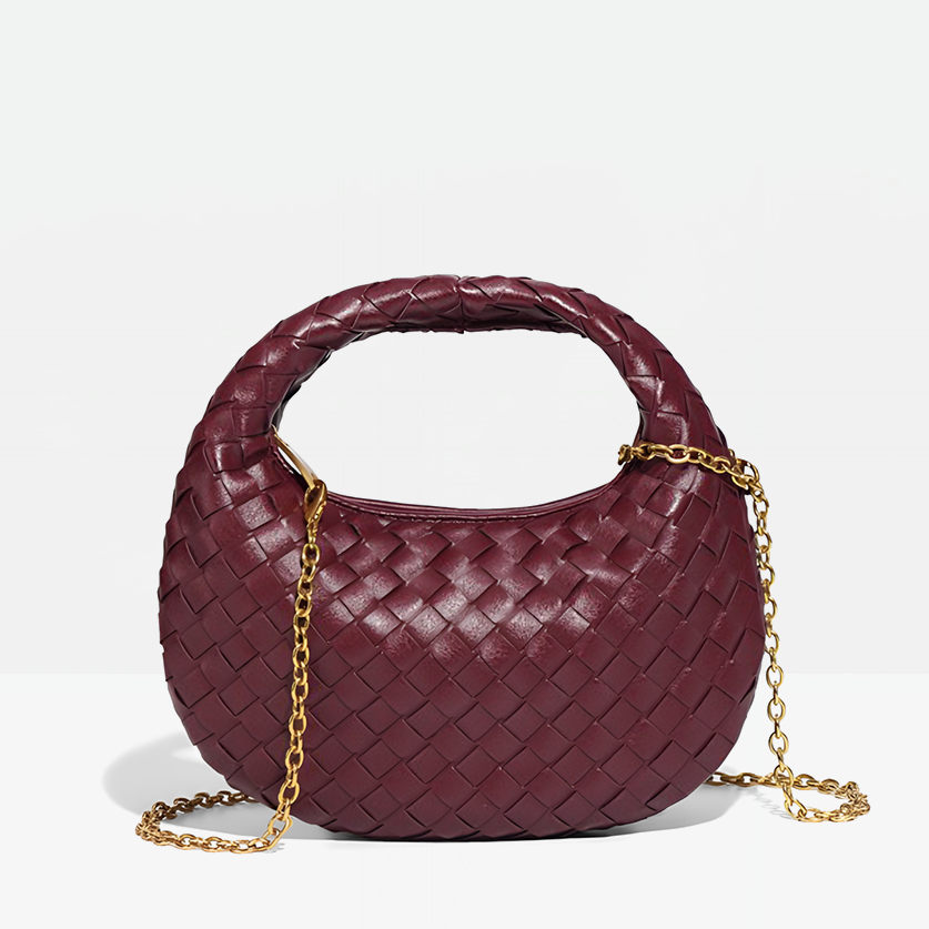 Elara Woven Handbag-Full view