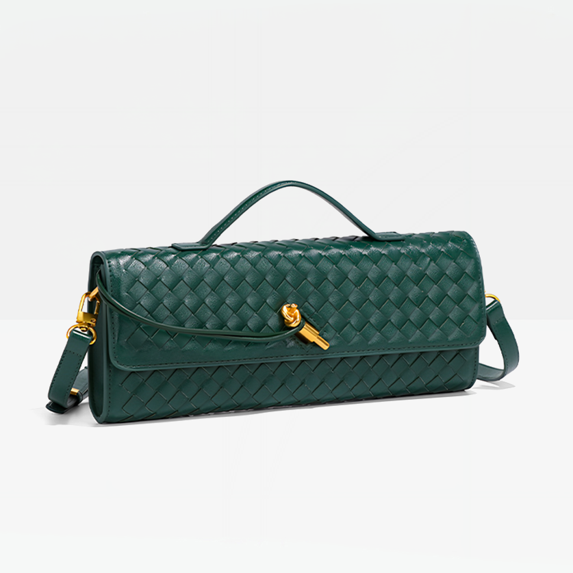 Milana Vegan Leather Clutch Bag-Side