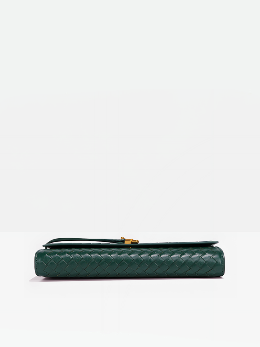 Milana Vegan Leather Clutch Bag-Flat