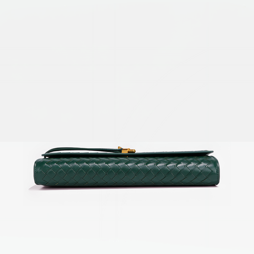 Milana Vegan Leather Clutch Bag-Flat