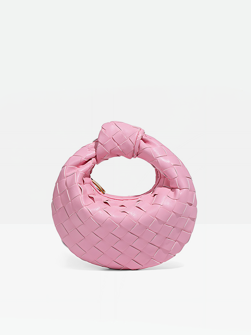 Halo Knotted Hobo Bag-Pink
