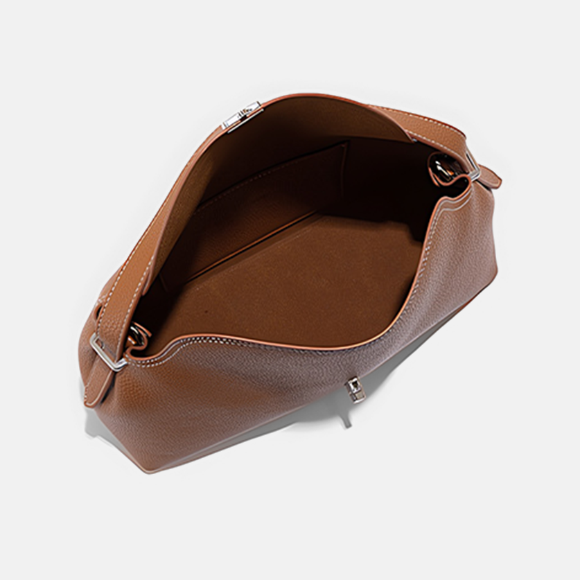 Miro Vegan Leather Shoulder Bag-open view