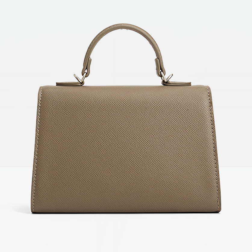 Selene Vegan Leather Satchel Bag-Back