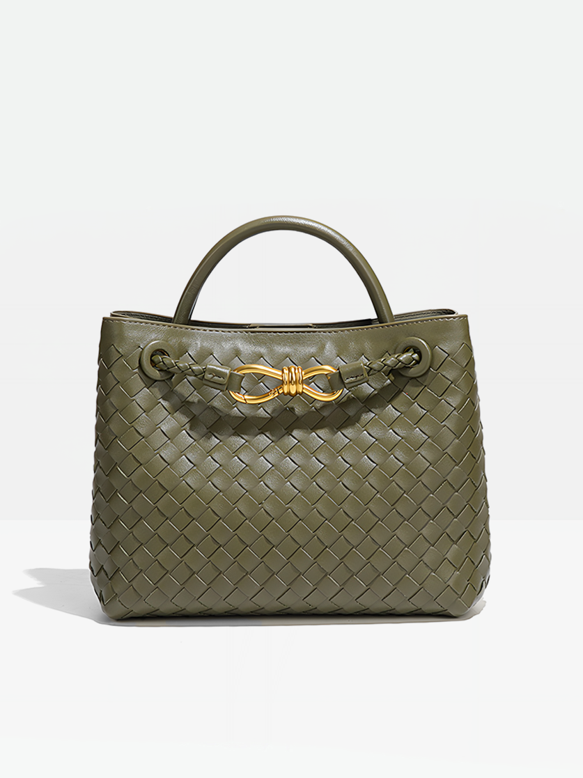 Pippa Top Handle Bag-Dark green