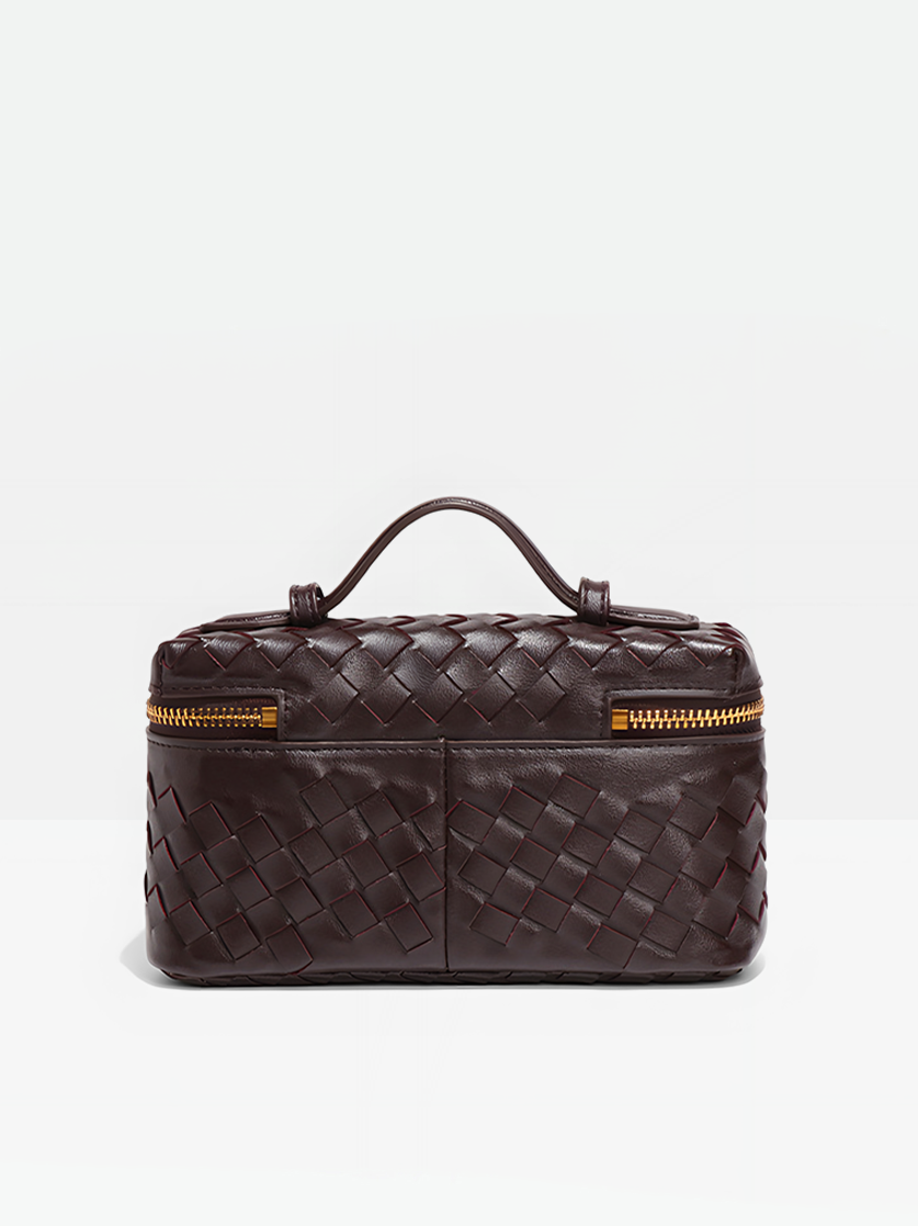 Gema Vegan Leather Box Bag-Back