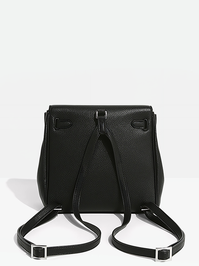 Arden Vegan Leather Backpack-Back