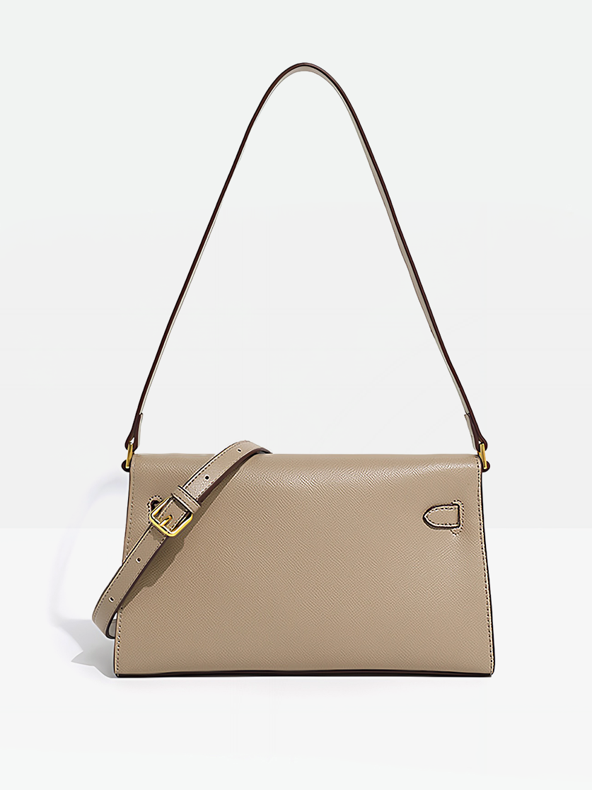 Aven Vegan Leather Shoulder Bag-Back