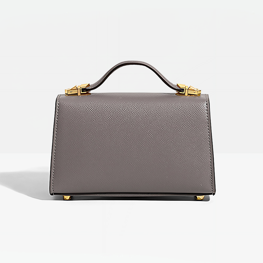 Axel Box Satchel Bag-Gray1