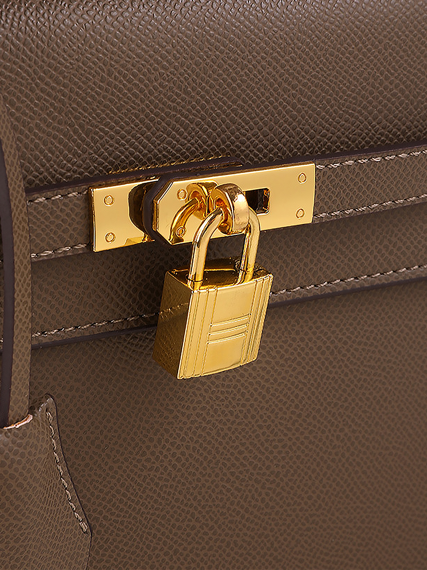 Odile Vegan Leather Messenger Bag-Lock