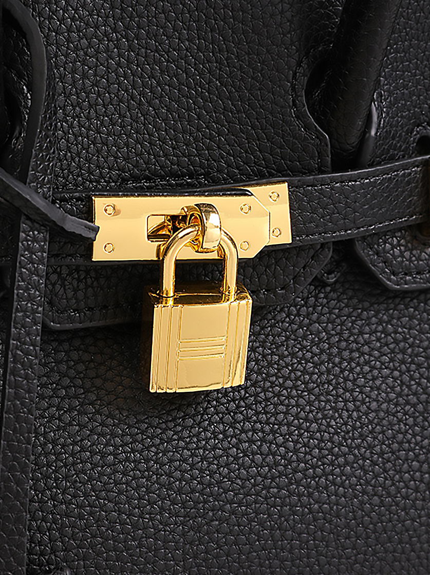 Léa 20 Top Handle Satchel Bag-Lock