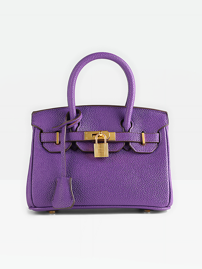 Léa 20 Top Handle Satchel Bag-purple