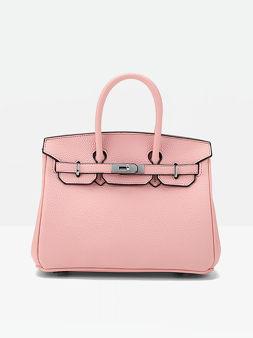 Pink- Roux 30 Vegan Leather Satchel Bag
