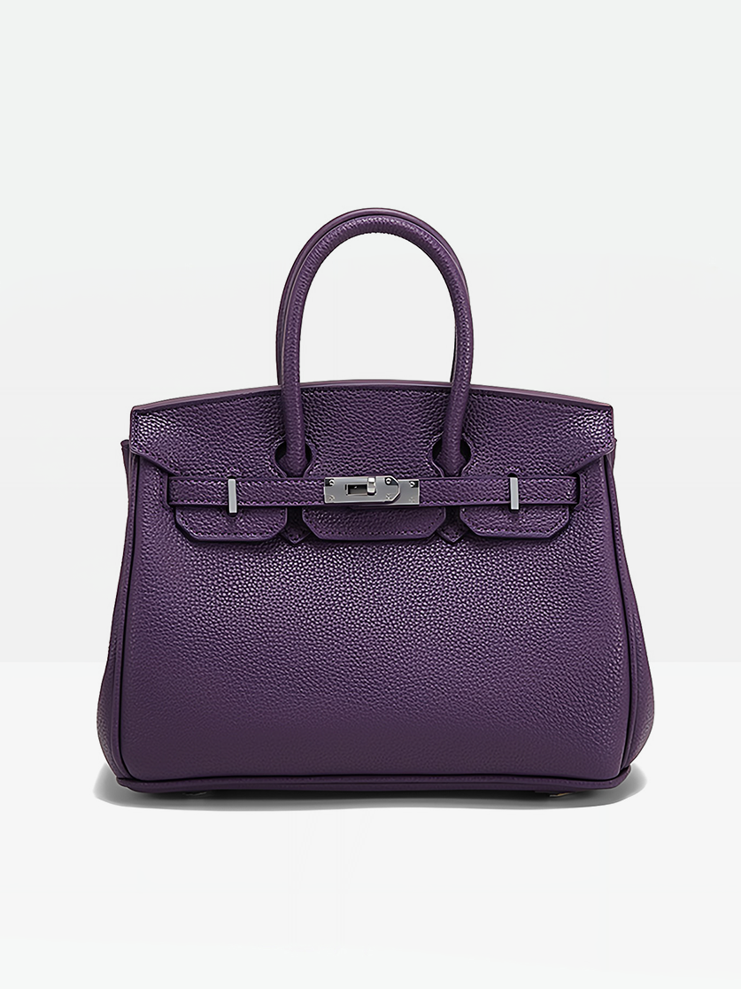 Purple- Roux 30 Vegan Leather Satchel Bag