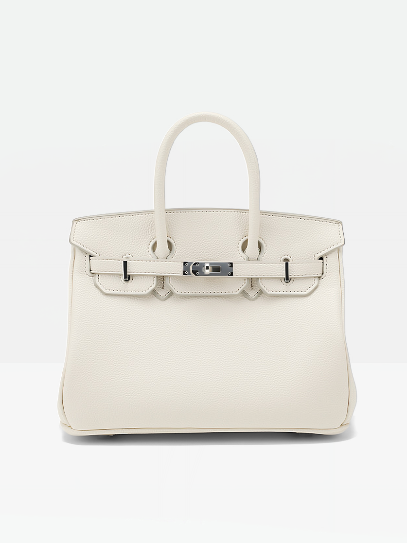 White-Roux 30 Vegan Leather Satchel Bag