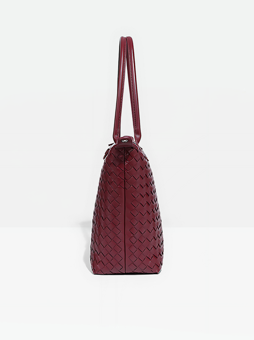 Emerson Woven Tote Bag-side view 1