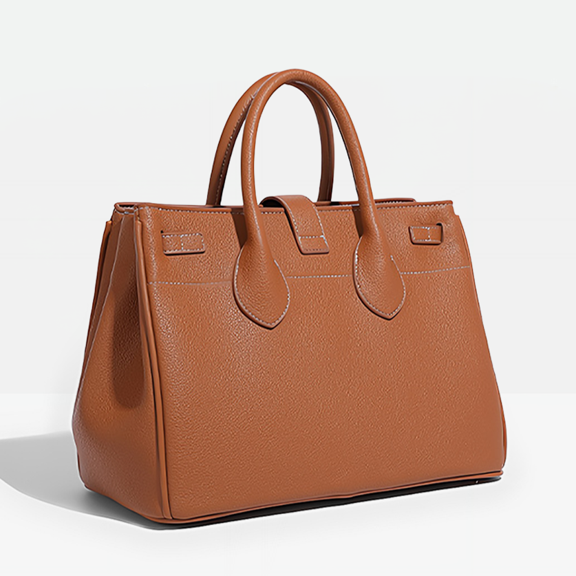 Marin Vegan Leather Tote Bag-Back