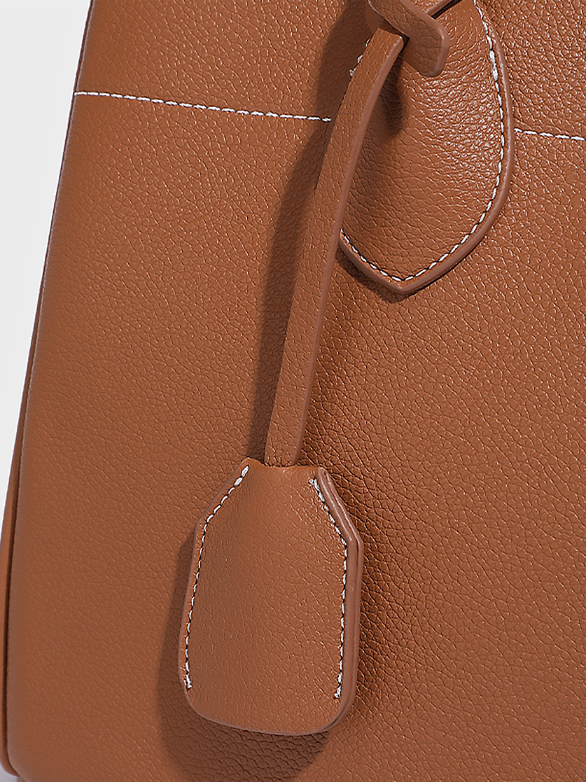 Marin Vegan Leather Tote Bag-Details-1