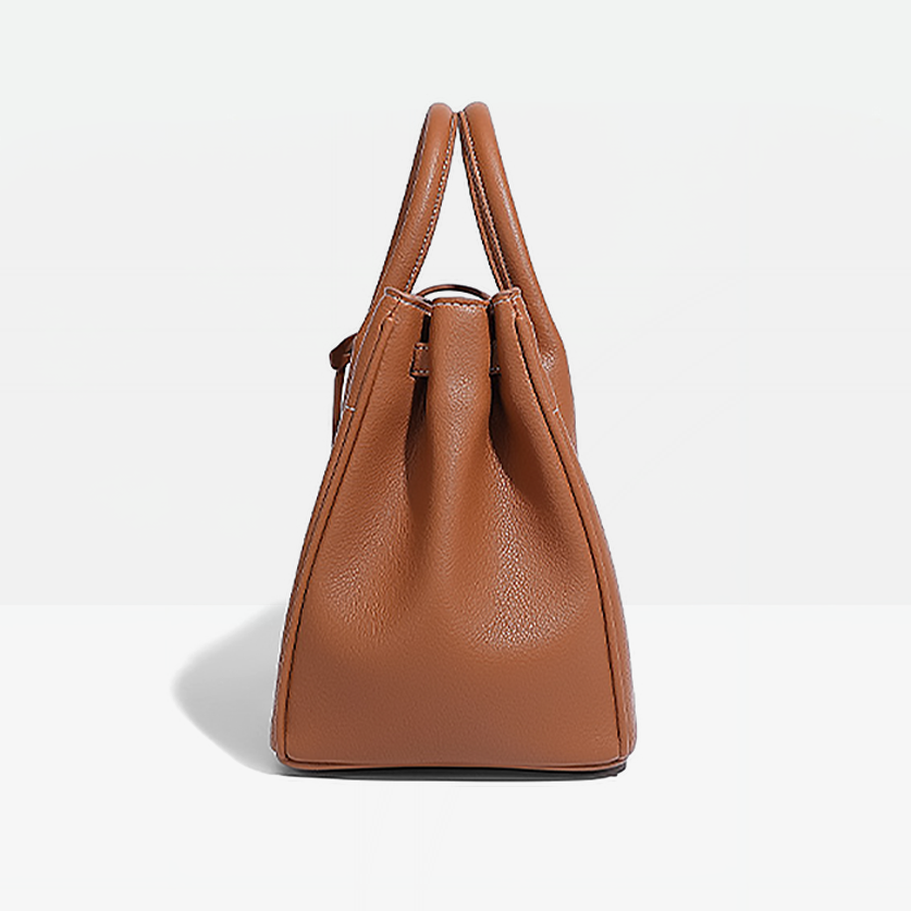 Marin Vegan Leather Tote Bag-Side