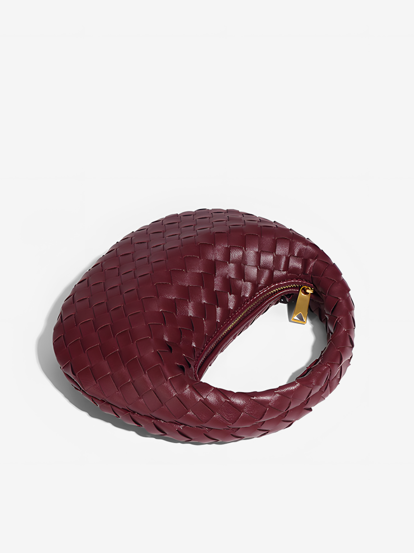 Elara Woven Handbag-Flat