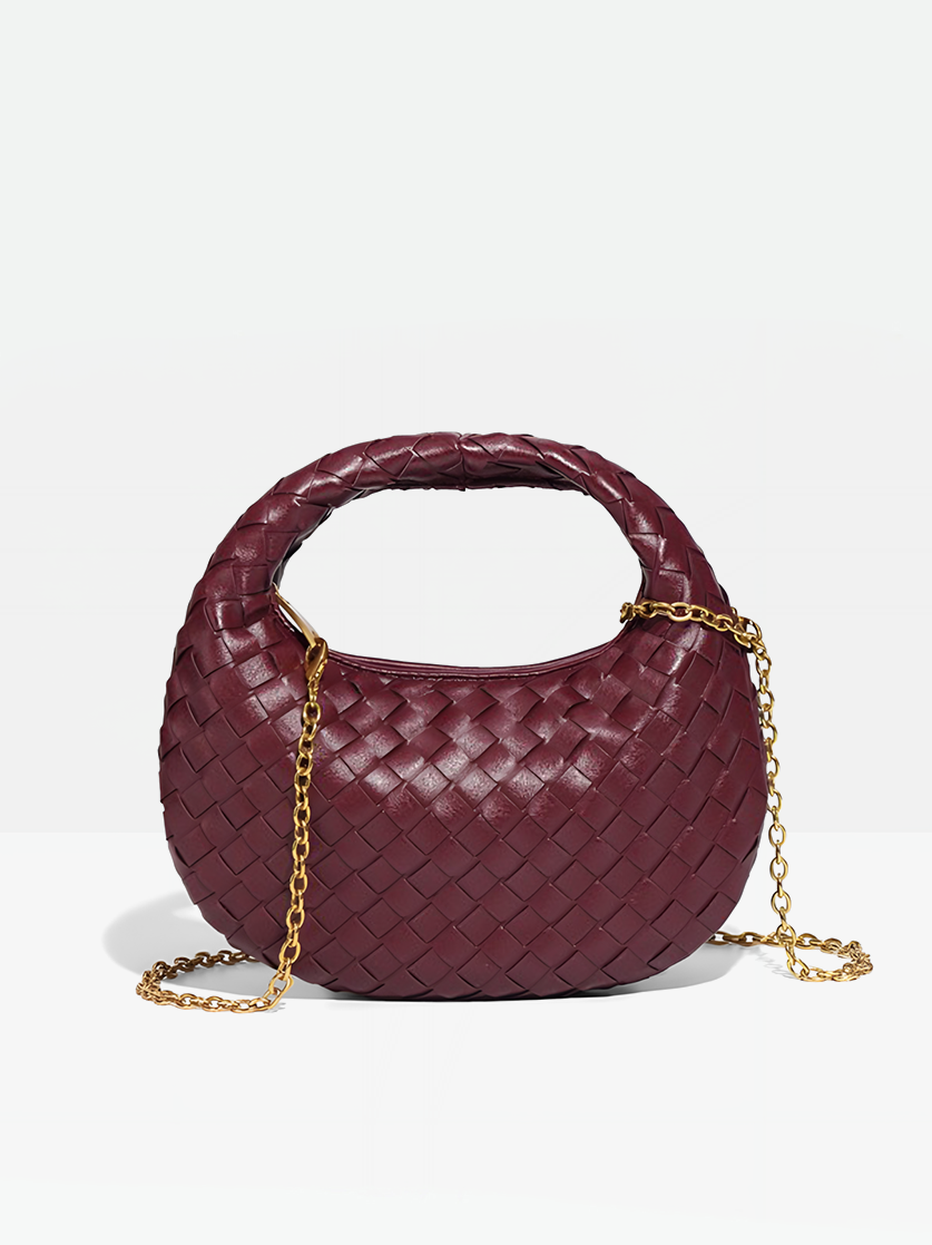 Elara Woven Handbag-Full view
