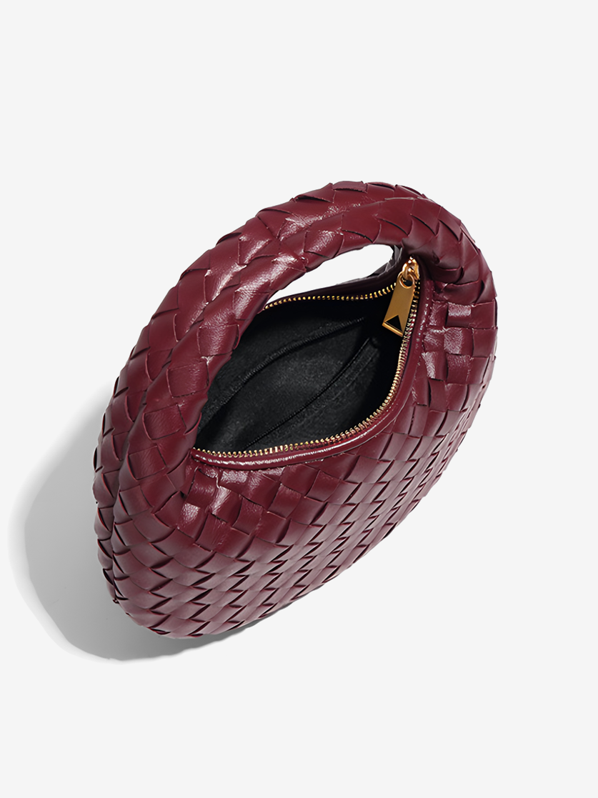 Elara Woven Handbag-Open
