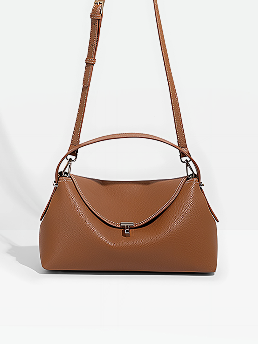 Miro Vegan Leather Shoulder Bag-Hanging