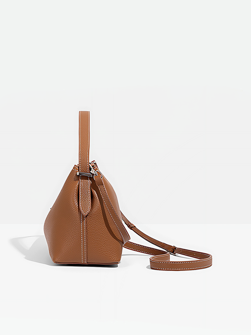 Miro Vegan Leather Shoulder Bag-Side view