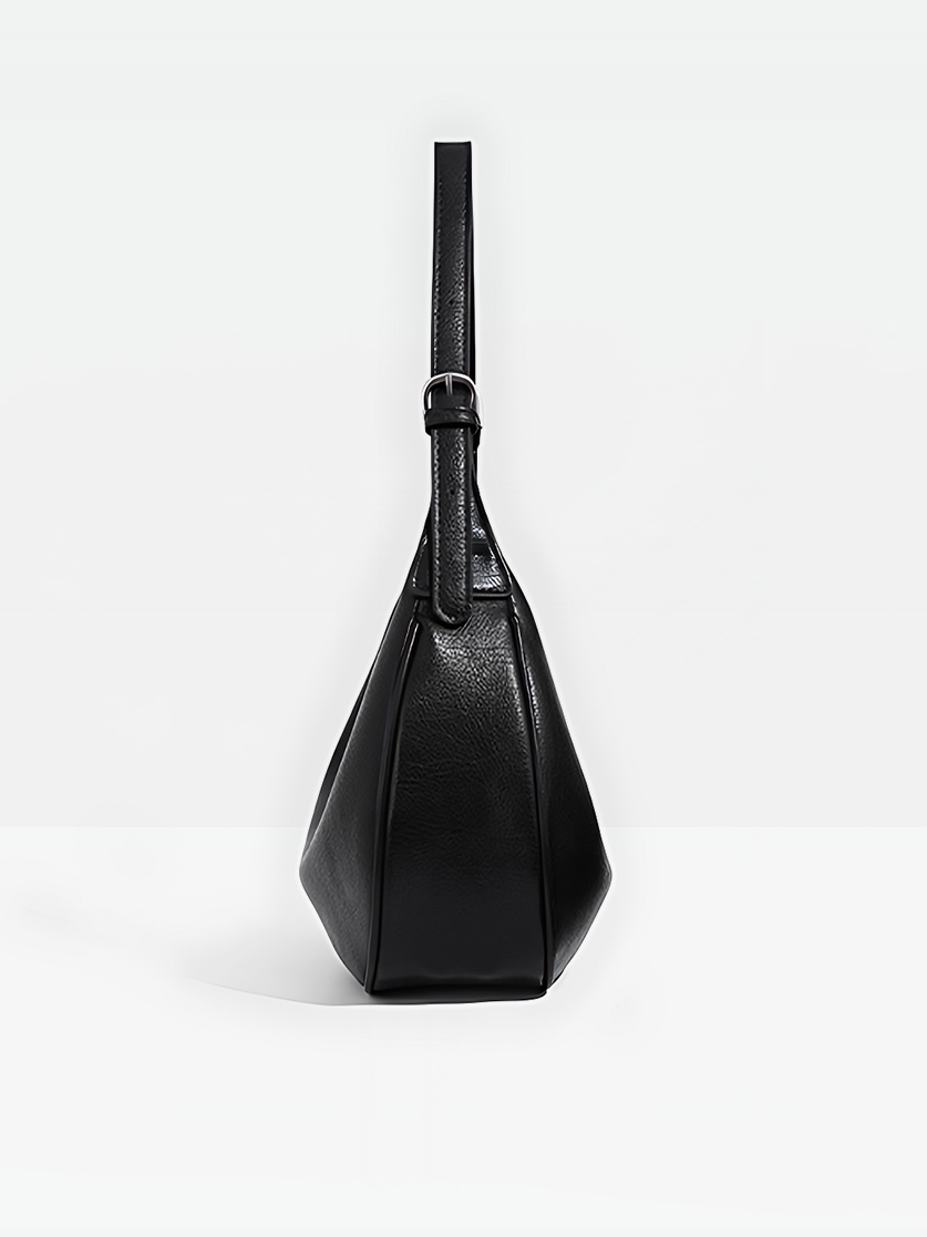 Luna Vegan Leather Hobo Bag-Side view