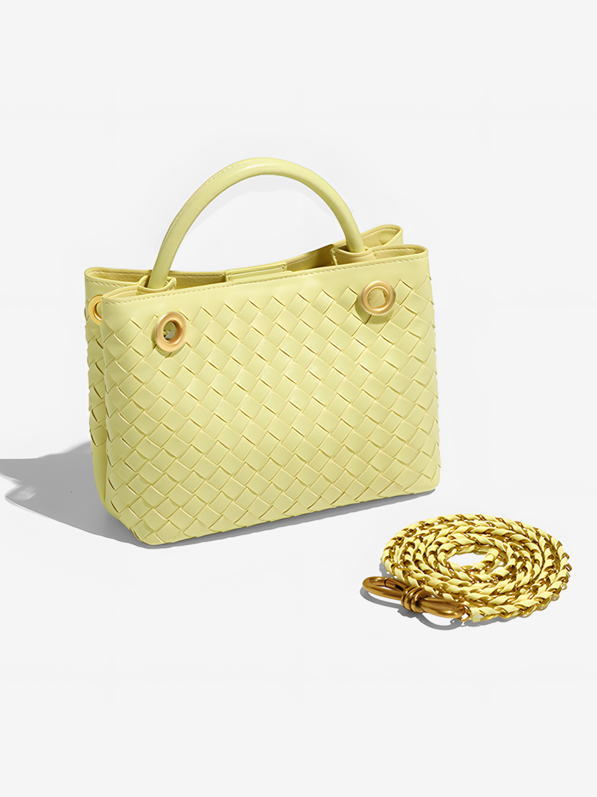 Piera Leather Top Handle Bag-Back