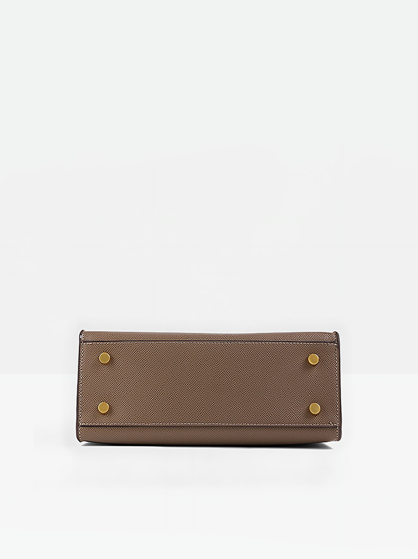 Odile Vegan Leather Messenger Bag-Bottom