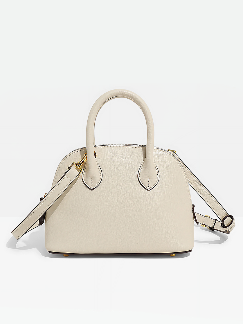 white-Sora Dome Satchel Bag