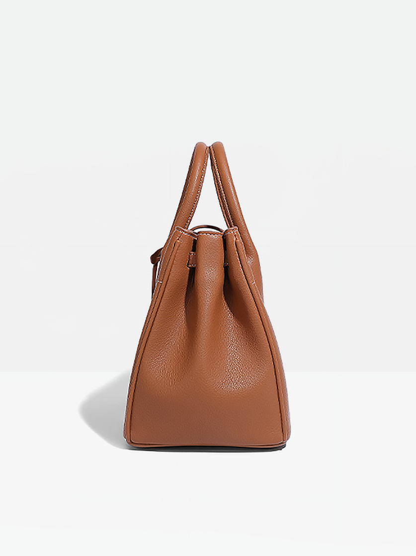 Marin Vegan Leather Tote Bag-Side